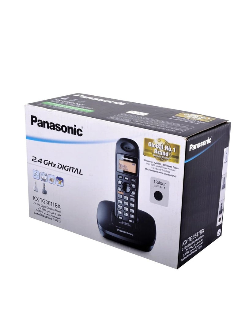 Panasonic Panasonic KX-TG3611BX Cordless Telephone - Black  - Image 4