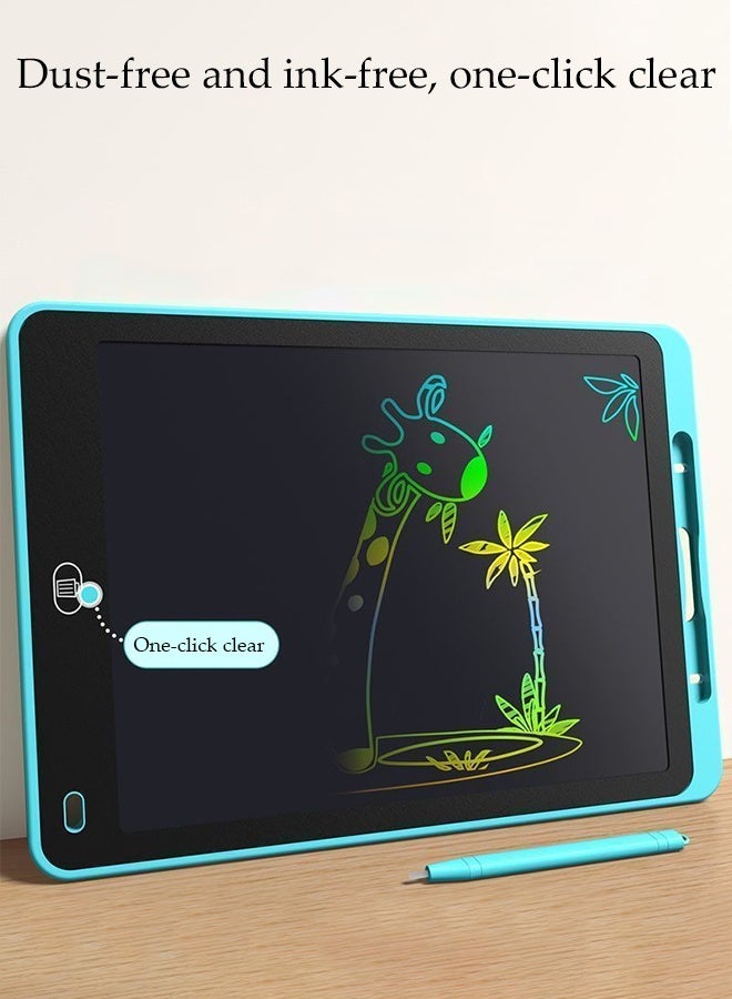 DUNISO لوحة كتابة LCD، لوحات رسم إلكترونية قابلة للمسح وإعادة الاستخدام مع قلم احترافي، لوحة رسم ملونة للأطفال، آمنة، صديقة للعين، خفيفة الوزن، للأولاد والبنات للرسم، الطلاء، الكتابة، الملاحظات، 15 بوصة - Image 3