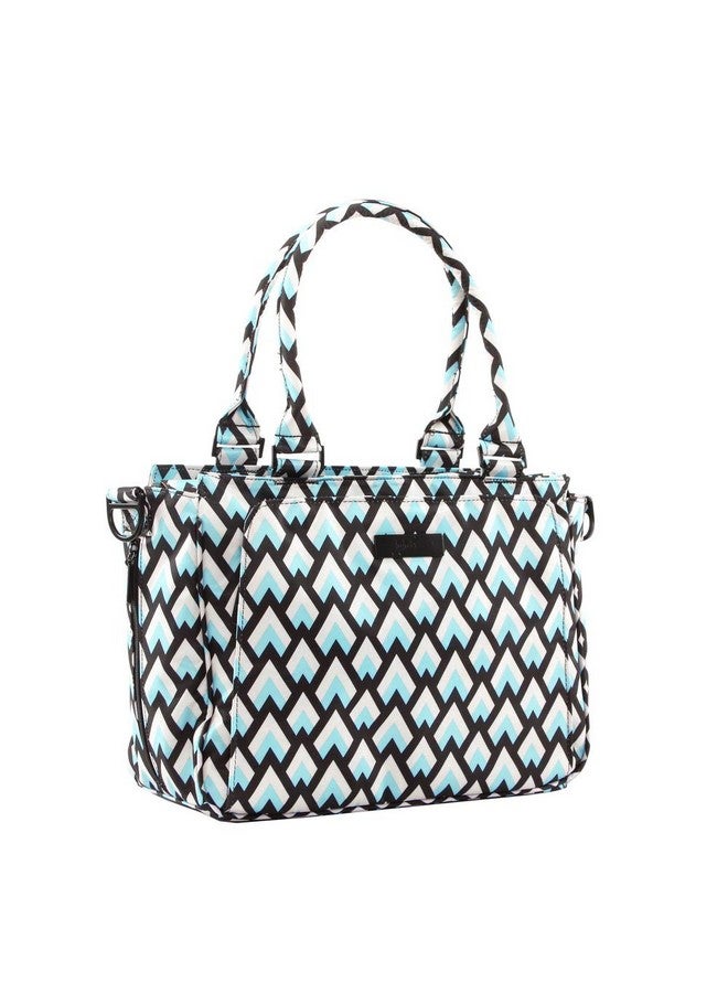 JuJuBe JuJuBe Be Classy Structured Multi-Functional Diaper Bag/Purse, Onyx Collection - Black Diamond  - Image 2