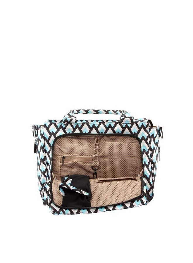 JuJuBe JuJuBe Be Classy Structured Multi-Functional Diaper Bag/Purse, Onyx Collection - Black Diamond  - Image 4