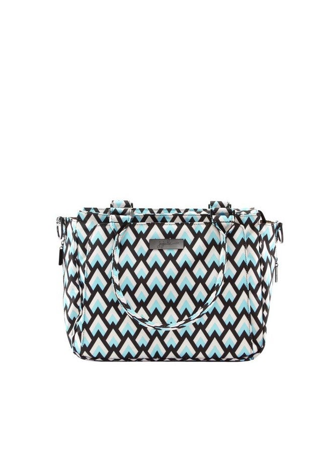 JuJuBe JuJuBe Be Classy Structured Multi-Functional Diaper Bag/Purse, Onyx Collection - Black Diamond  - Image 3