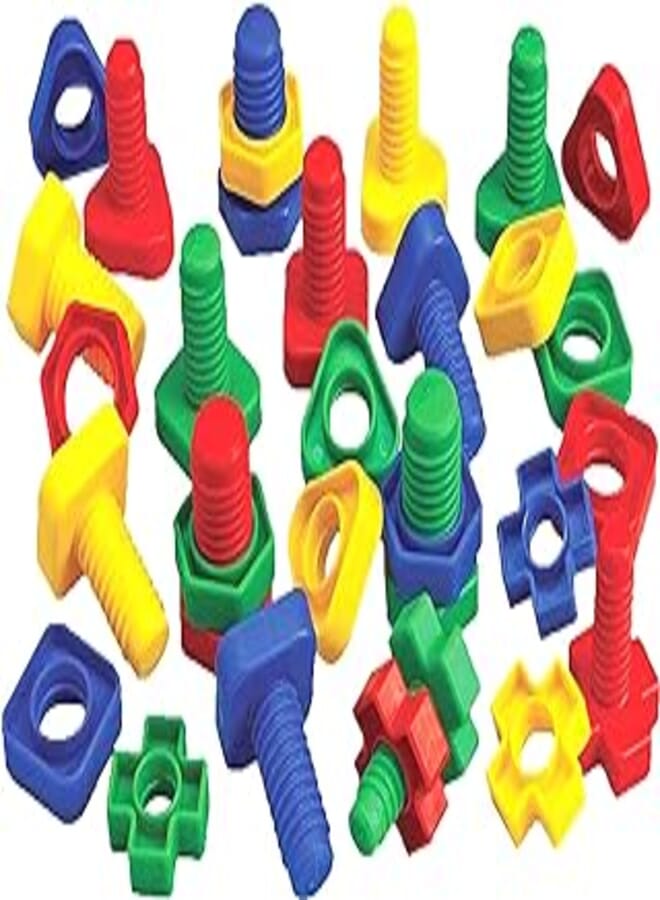 The Interlocking Plastic Set - Nuts & Bolts - 400 gm