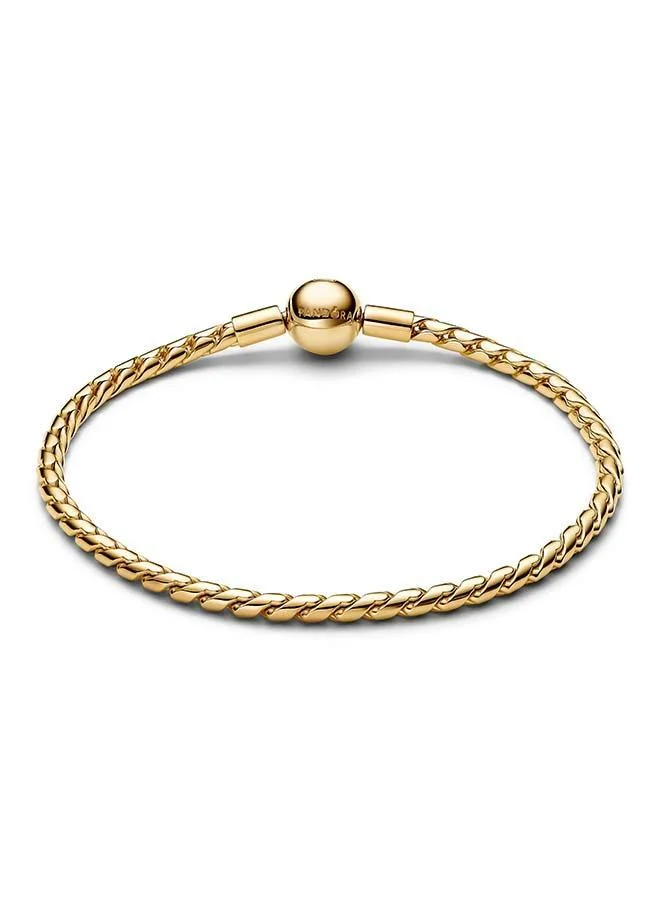 باندورا Round Clasp Wing Chain Bracelet