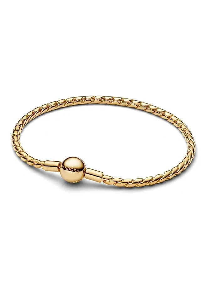 باندورا Round Clasp Wing Chain Bracelet