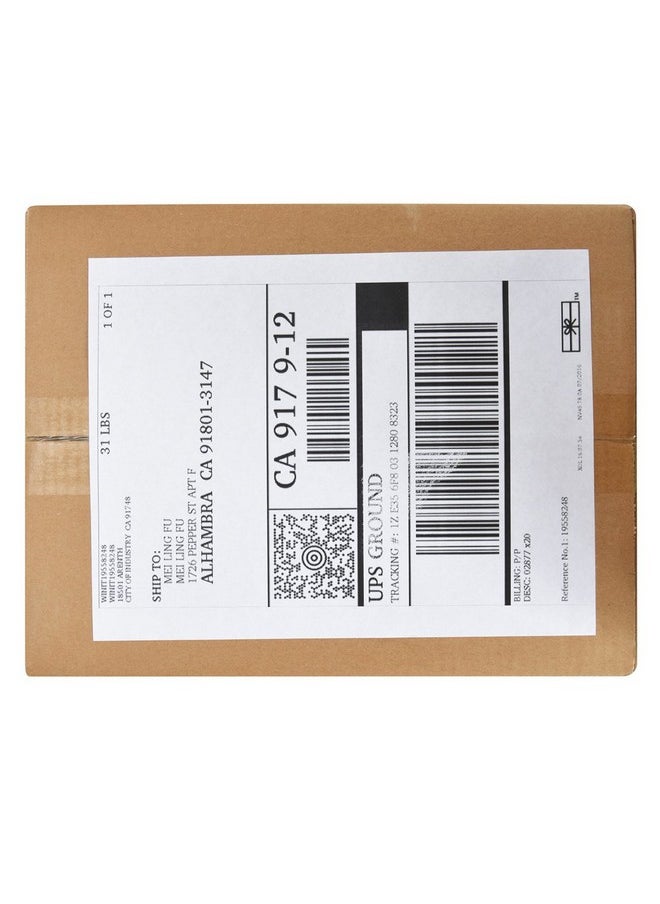 FungLam - Full Sheet Address Shipping Labels 81/2" X 11" 100 Labels - Image 1