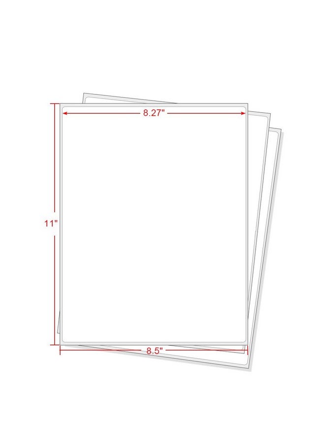 FungLam - Full Sheet Address Shipping Labels 81/2" X 11" 100 Labels - Image 1