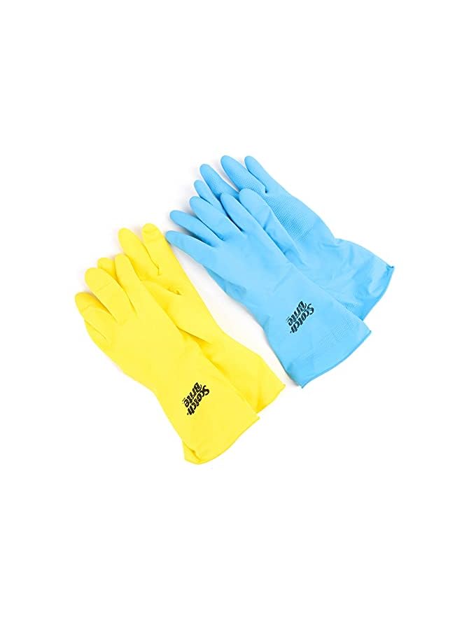 Scotch  All Purpose Gloves Large Size Reusable Gloves Protect Your Hands Waterproof Tear Proof Excellent Grip Touch Sensitive Comfortable Fit Gloves Kitchen 1 Pair/Pack - Image 2