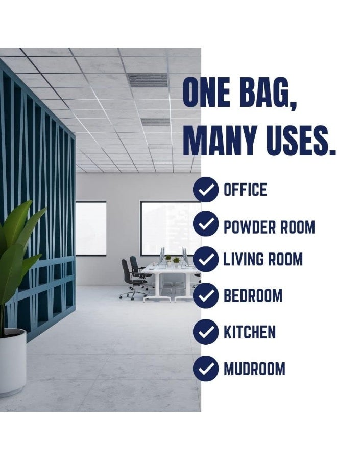 Plasticplace Plasticplace 6 Gallon Trash Bags │ 0.7 Mil │ White Drawstring Garbage Can Liners │ 17" x 20" (100 Count)  - Image 4
