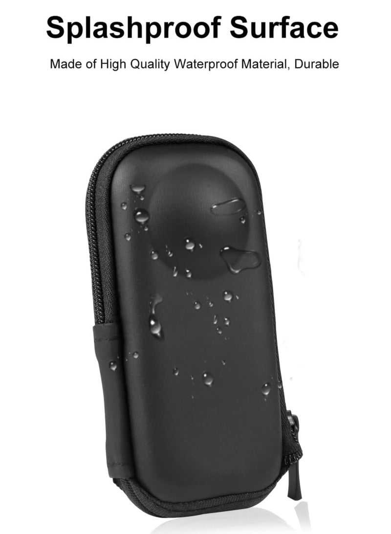 Camera Carrying Case For Insta360 X4, Portable Storage Bag fits Selfie Stick Tripod, Lens Case Protection Travel Storage Bag with Zipper Design for Insta360 X4 Accessories - Image 2