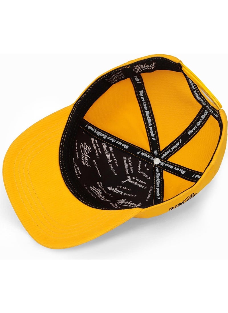 Black Börk Blackbörk V1 Baseball Kids Squirrel - 1 Yellow Kids Hat with Code Logo (Cap)  - Image 3