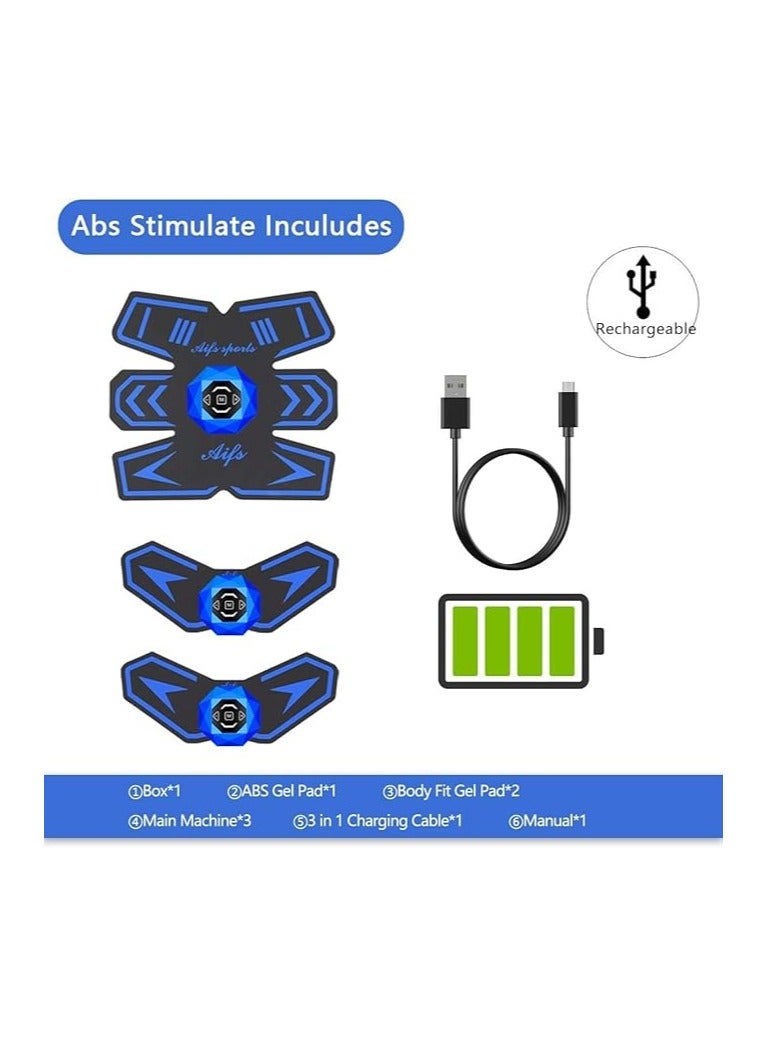 general Abs Stimulator Ab Stimulator Rechargeable Ultimate Abs Stimulator For Men Women Abdominal Exercise Abs Power Fitness Abs Power Fitness Abs Training Workout Equipment Portable - Image 4