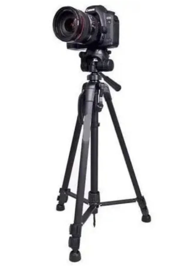 Yufeng - Yunfeng 3388 DSLR Camera Tripod with Mobile Clip Holder, 2-Section Lever-Lock Legs for Easy Height adjustments for Camera and Smartphones. - Image 1