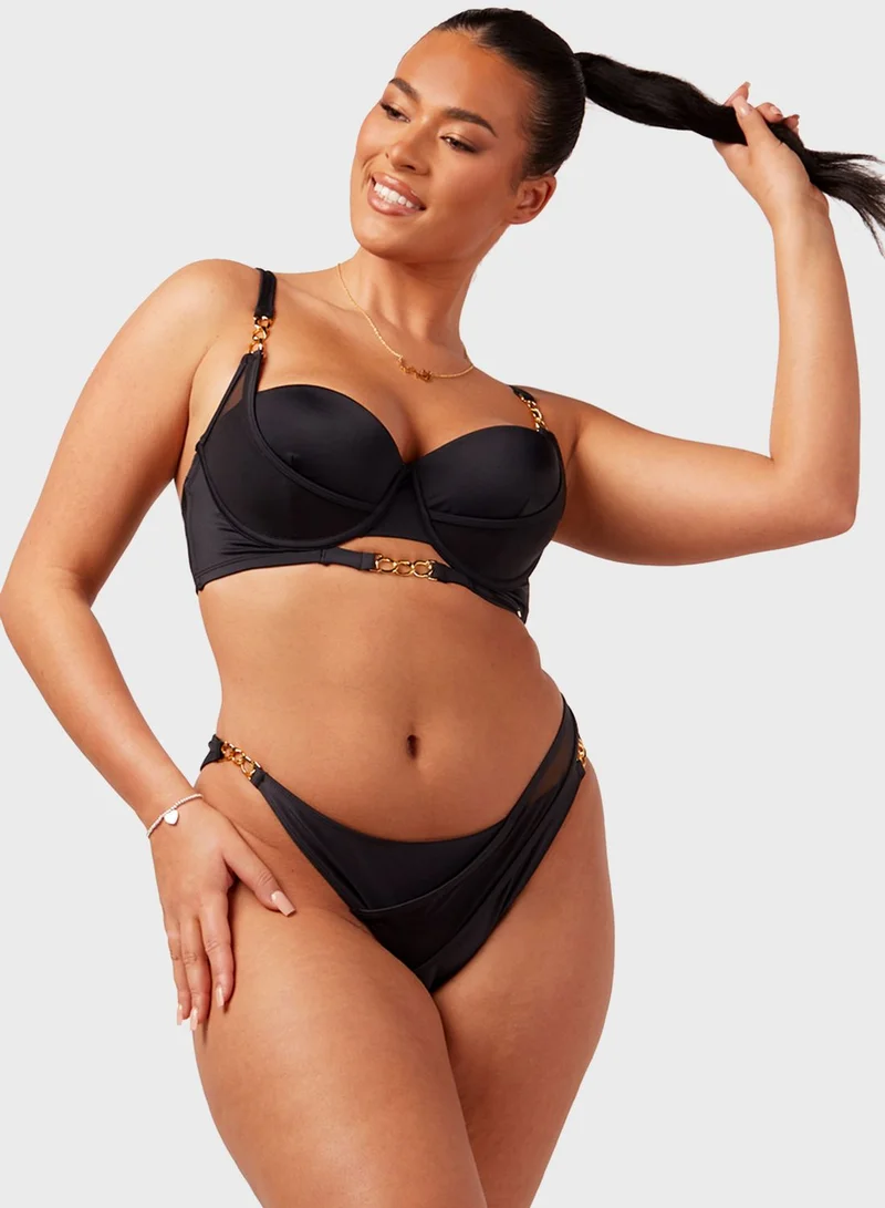 Boux Avenue Mesh Detail Bikini Top
