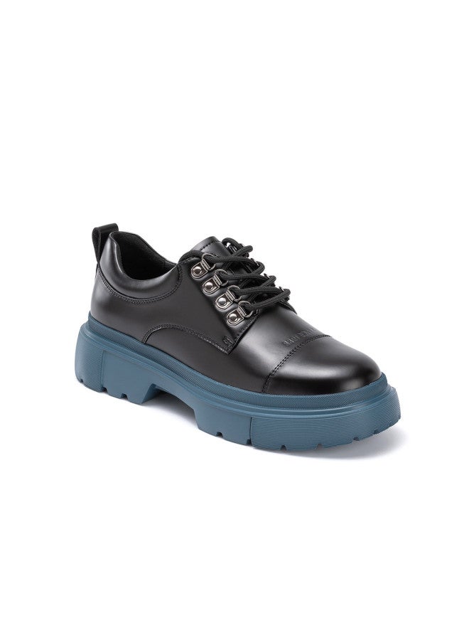 AOKANG Spring Couple's Leather Casual Shoes, Genuine Leather Comfortable Versatile Sports Leather Sneakers, Daily Fashion Simple Versatile Flats - Image 3
