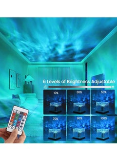 Generic Northern Lights Projector - Rotating Ocean Wave Projector,16 Colors Changing Water Wave Lamp with Remote for Bedroom, Kids Room, Party, Bars, Game Rooms (Ocean Wave)  - Image 2