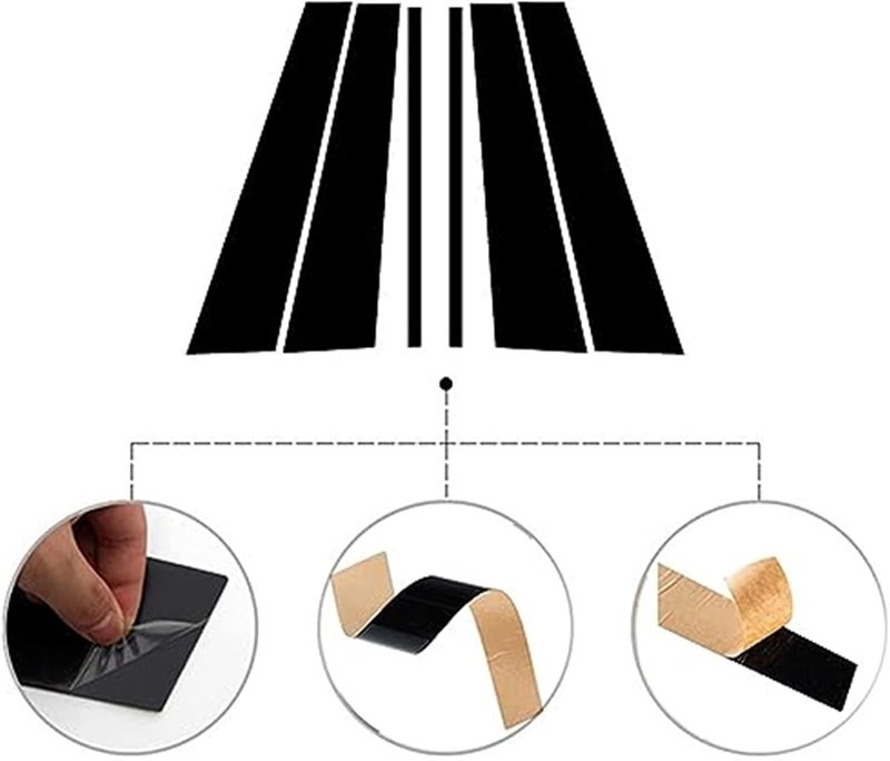 Wivplex Glossy Black Door Window Trim Cover for Range Rover L405 - Image 3