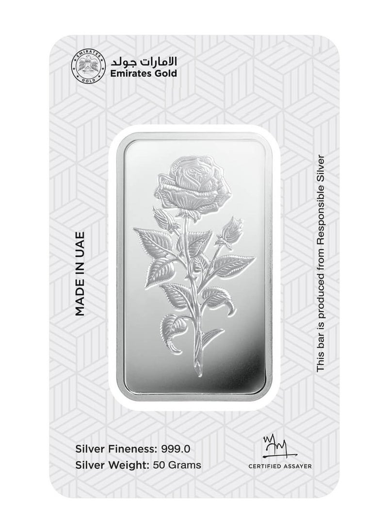 Emirates Gold Emirates | 50g Pure Silver Bar 999 - 50 Grams  - Image 2