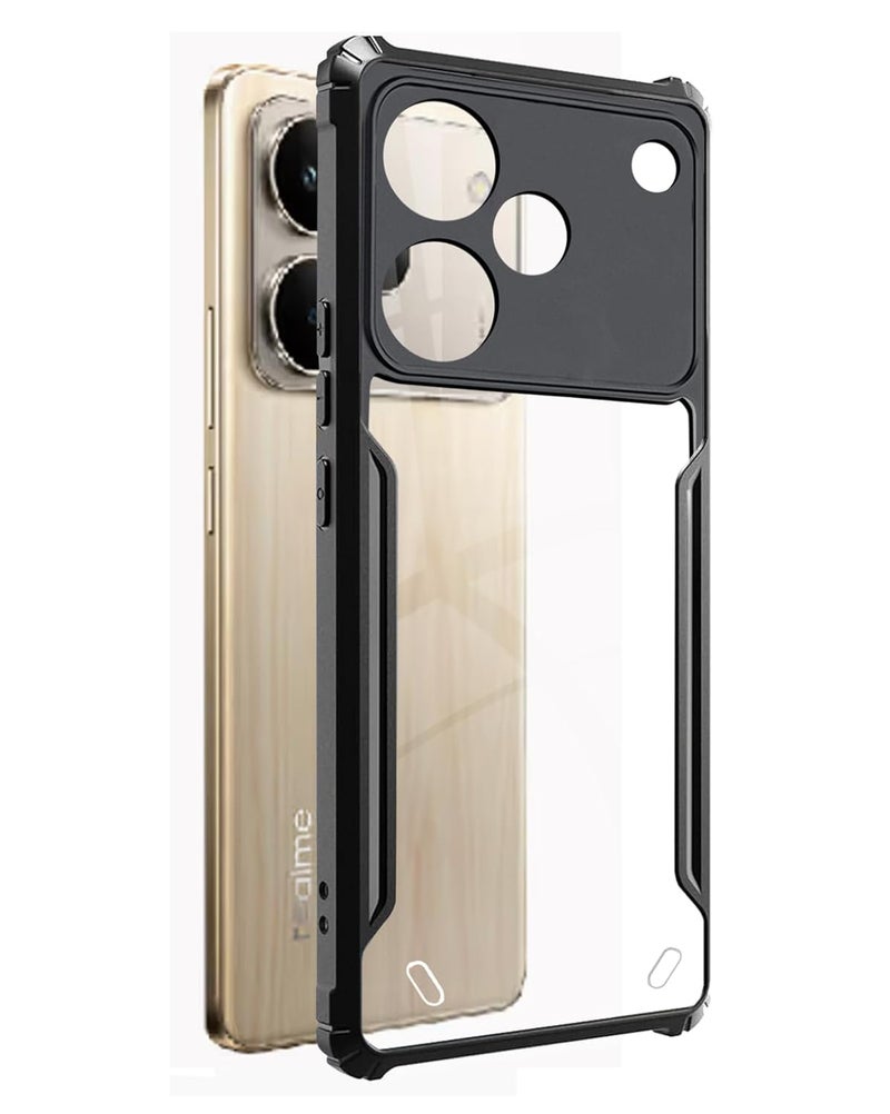 SPAZY CASE غطاء خلفي ® Realme P4 Pro | غطاء خلفي شفاف من الكريستال الصلب مع حافة TPU، غطاء حماية من السقوط لـ Realme P4 Pro - Image 1