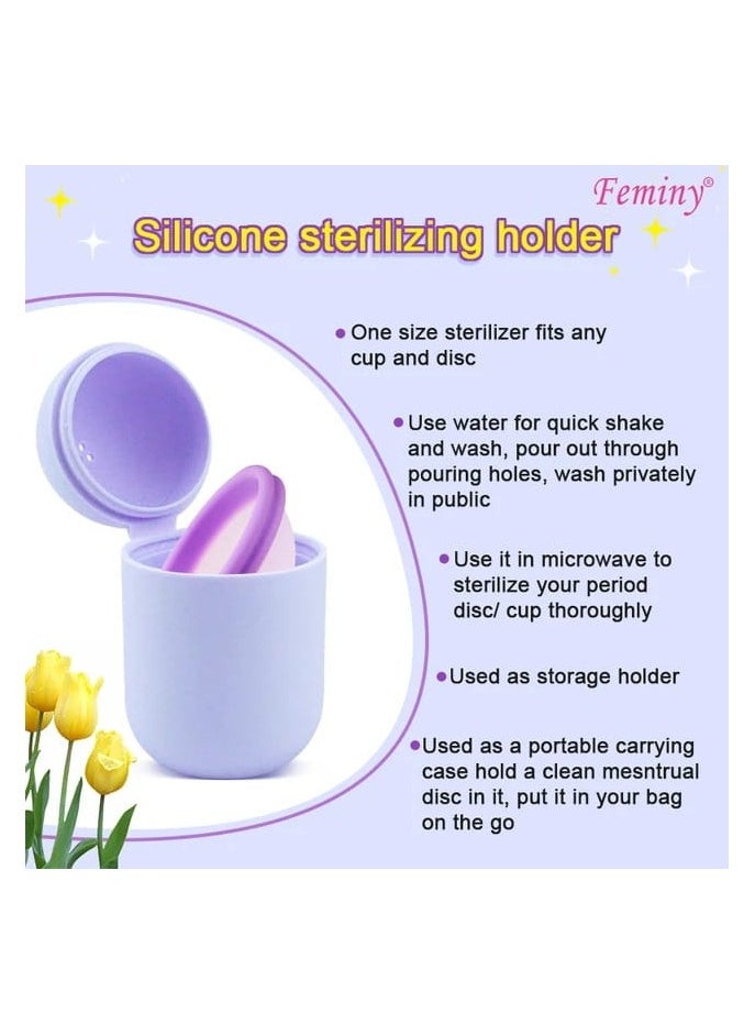 Feminy - Feminy Menstrual Cup With Silicone Sterilizer Cup Or Cup Holder - Image 1