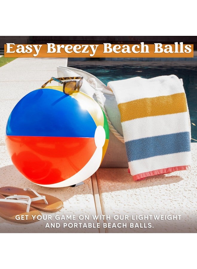 JOYIN 2-Pack 20" Beach Balls - Pool Toys Large Inflatable Beach Ball Swimming Pool Water Games, Classic Rainbow Color Beachball Luau Birthday Decorations Party Supplies Party Favors Gifts - Image 4