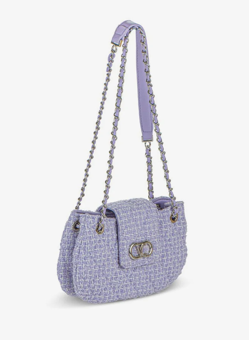 Vincci Women Quilted Shoulder Bag With Chain detail
