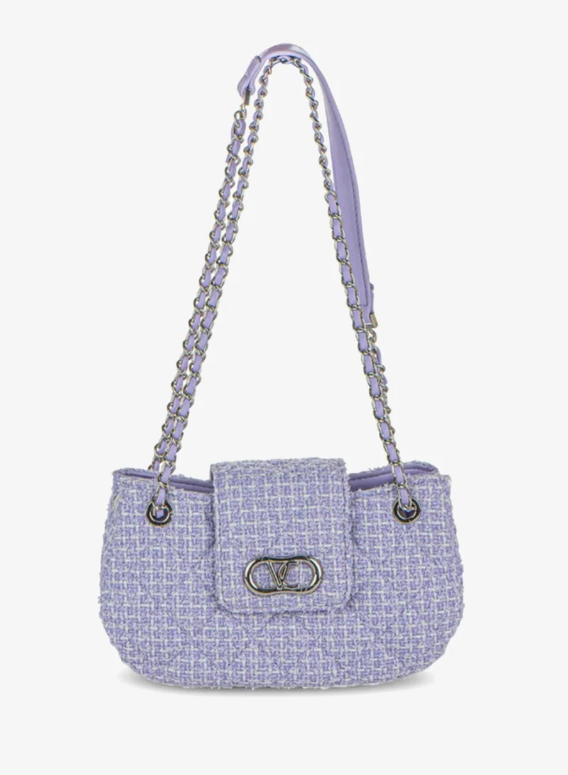 Vincci Women Quilted Shoulder Bag With Chain detail