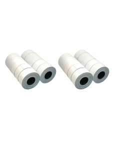 ATLAS 20-Piece Two-Line Print Price and Date Label Rolls White  - Image 1