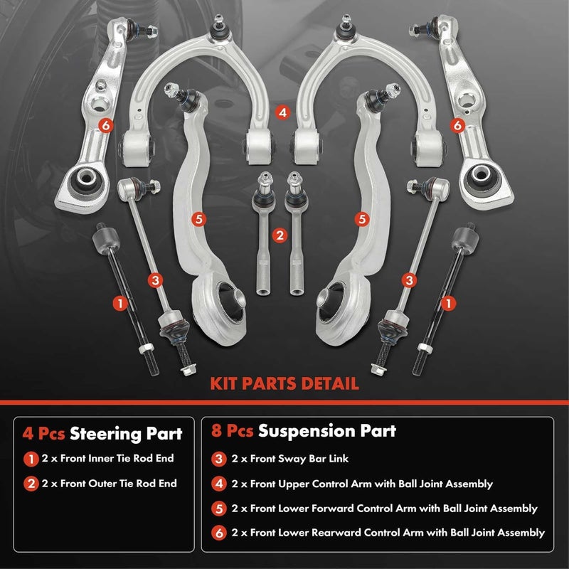 A-Premium Control Arm Kit for Mercedes-Benz W211 S-Class - Image 3