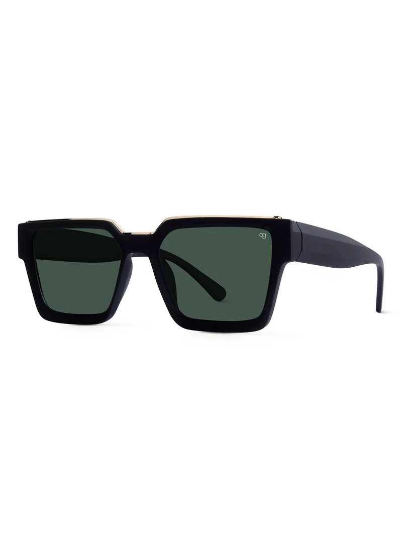 Woggles Green Polarized Wayfarer Sunglasses