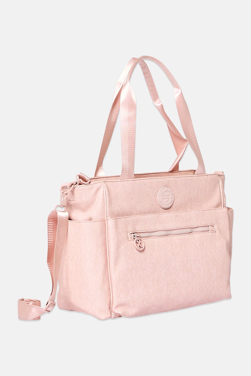 Sam And Libby Women Brand Logo Diaper Totes Bag, Pink - Image 3