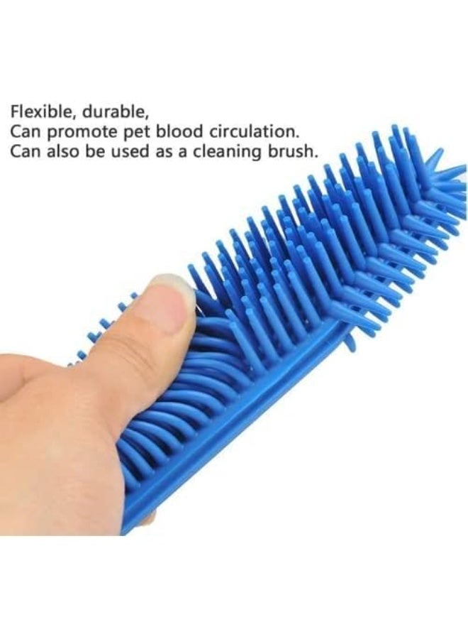 Multipurpose Pet Hair Remover Brush For Cats And Dogs Soft Silicone Grooming Brush Efficient Hair Cleaner For Carpets Bedding And Car Seats Gentle Massage Bath Brush For Pets With Short Or Long Hair - Image 5