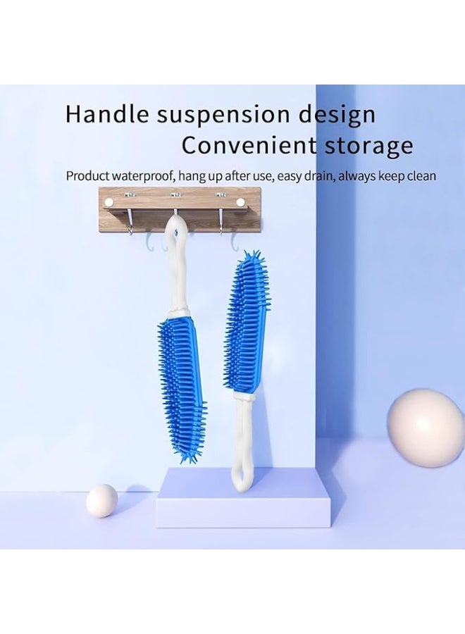 Multipurpose Pet Hair Remover Brush For Cats And Dogs Soft Silicone Grooming Brush Efficient Hair Cleaner For Carpets Bedding And Car Seats Gentle Massage Bath Brush For Pets With Short Or Long Hair - Image 4