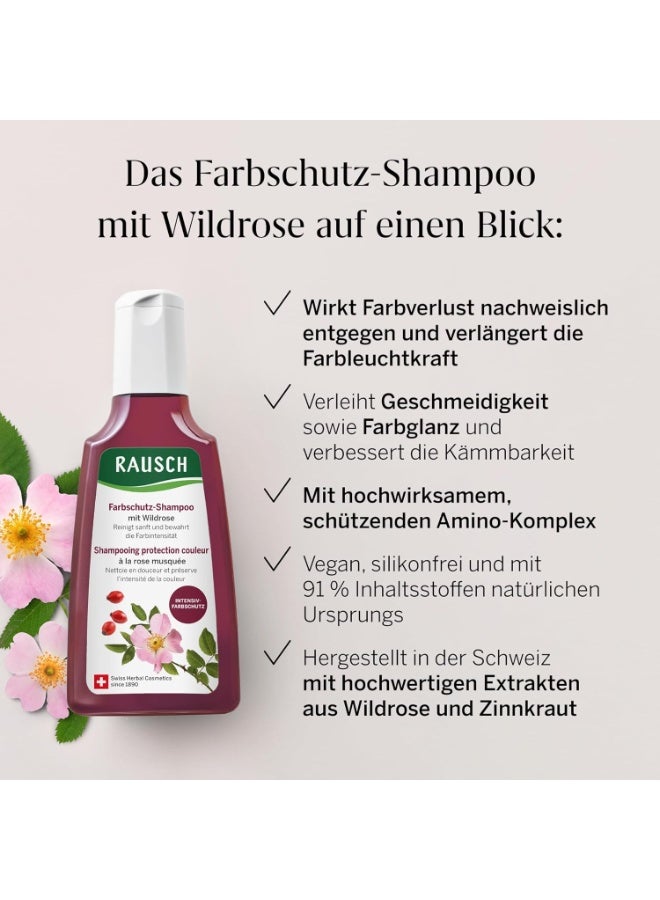 Rauch Rausch Colour Protection Shampoo with Wild Rose 200ml | Gentle Colour Care & Hair Nourishment - Image 3