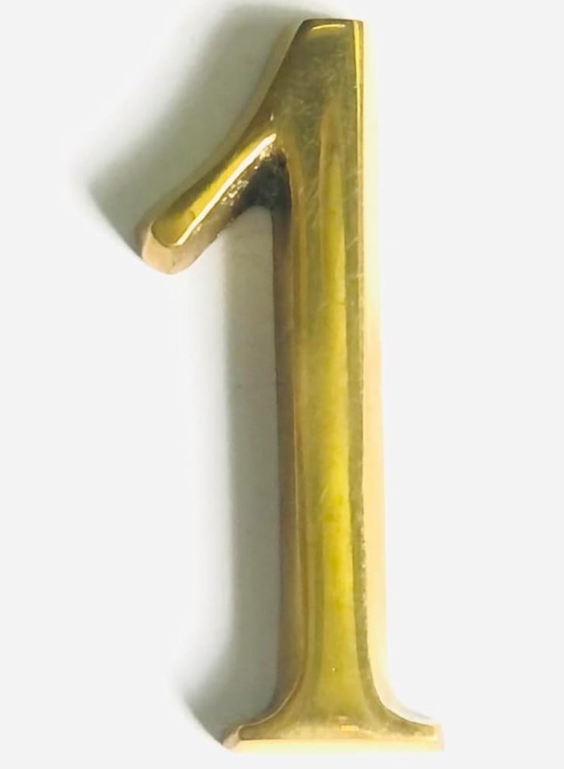 أرقام  ابواب شقة رقم واحد ملحقات الباب الخشبي ارقام باب شقة الخامة نحاس صناعة مصري لون نحاسي دهبي