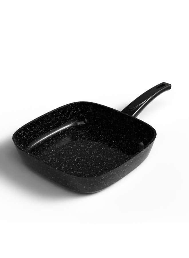 Top Chef Square Granite Fry Pan 26 Cm Black (Suitable For Induction) - Image 3