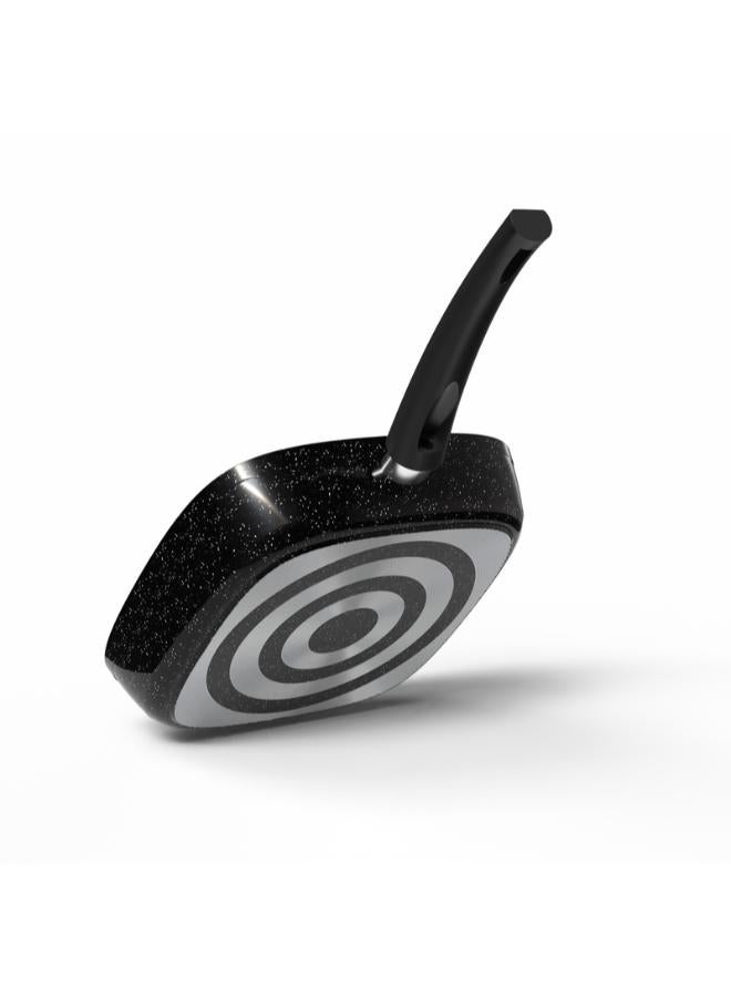 Top Chef Square Granite Fry Pan 26 Cm Black (Suitable For Induction) - Image 2