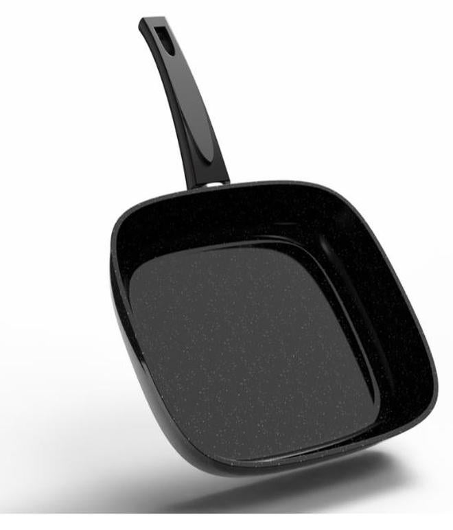 Top Chef Square Granite Fry Pan 26 Cm Black (Suitable For Induction) - Image 1