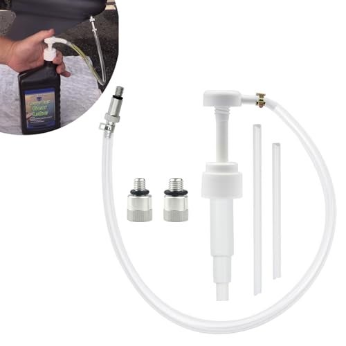 Bentolin Lower Unit Gear Oil Pump for Standard Quart Bottles, Includes 3/8 inch Metal Swivel, 8mm and 10mm Adapters Fit Most Marine and Mercury Boat Outboard Motors (Not Compatible With Volvo Penta) - Image 1