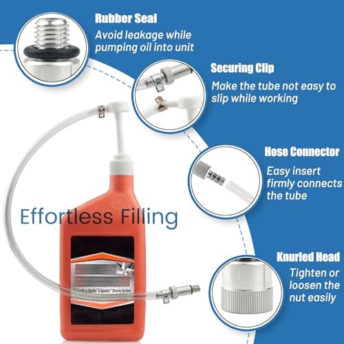 Bentolin Lower Unit Gear Oil Pump for Standard Quart Bottles, Includes 3/8 inch Metal Swivel, 8mm and 10mm Adapters Fit Most Marine and Mercury Boat Outboard Motors (Not Compatible With Volvo Penta) - Image 5