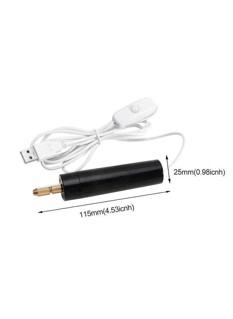 Generic Qalam Kaari Mini Hand Drill for Arts and CraftsMini Electric Drill Set 0712 mm Pin Vise Hand Drill with Drill Bits and Wrench DIY Jewelry Pendant Crafts Making  - Image 5