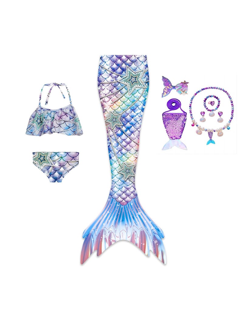 general 10-Piece Mermaid Tail Swimming Costume Set - Image 1