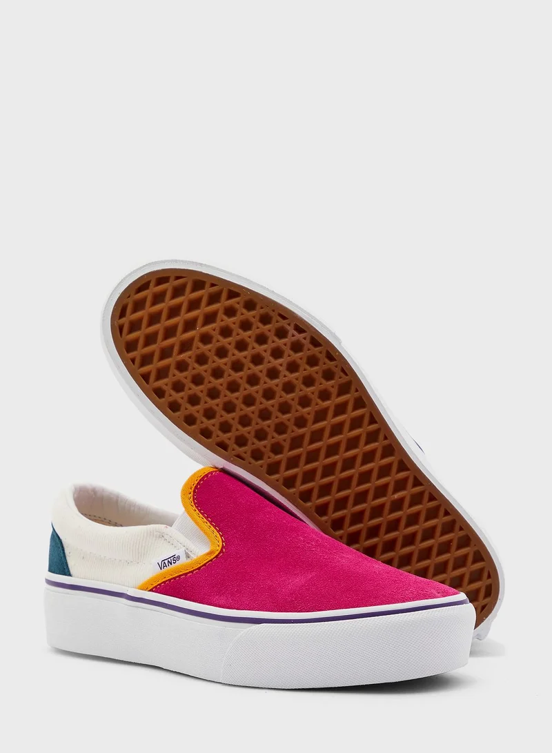 VANS Mini Cord Classic Slip On Platform