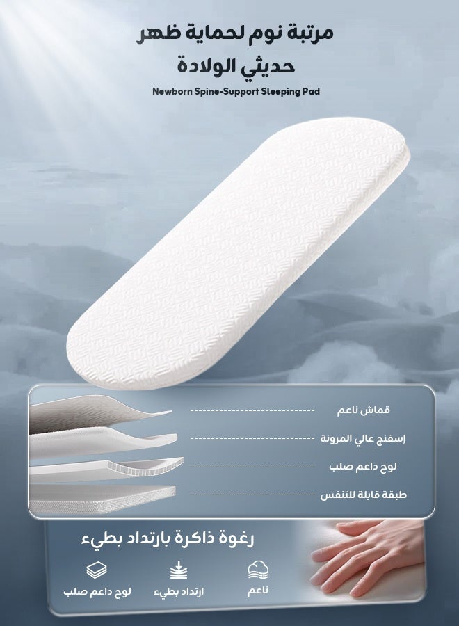 هيبوبي عربة أطفال فاخرة 3 في 1 يمكن استخدامها بالاتجاهين، قابلة للطي بضغطة واحدة، مزودة بعجلات مطاطية ماصة للصدمات مقاس 20 سم، سرير أطفال قابل للفصل مع مقعد سيارة للأطفال، ظهر قابل للتعديل في أوضاع متعددة، سعة تحميل 70 كجم، مناسبة من عمر 0 إلى 6 سنوات - Image 5