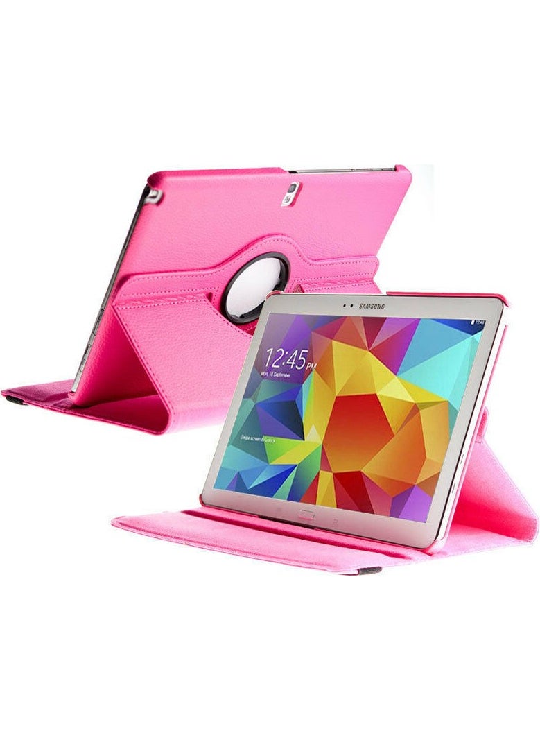 TahTicMer - Samsung Tab S T800 T805 T807 Case with Sleep Mode and 360° Rotating Stand 10.5" Pink - Image 1