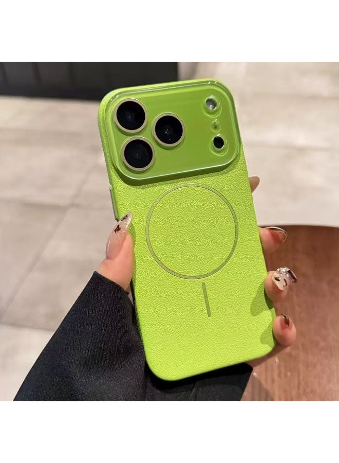 هاتف iPhone 17 Series الغطاء الأخضر بمغناطيس قوي متوافق مع Magsafe، حماية عالية من الصدمات، مقاوم للاصفرار، متين، حماية كاملة للجسم والكاميرا، مناسب لـ iPhone 17 / 17 Air / 17 Pro / 17 Pro Max - Image 1