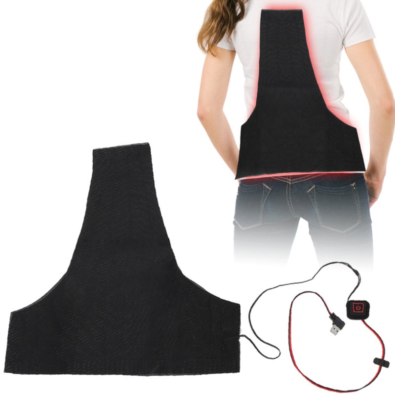 Winter Heated Alloy Fiber Heating USB Back Pads Electric Waterproof Warm Clothing Kit - Image 3