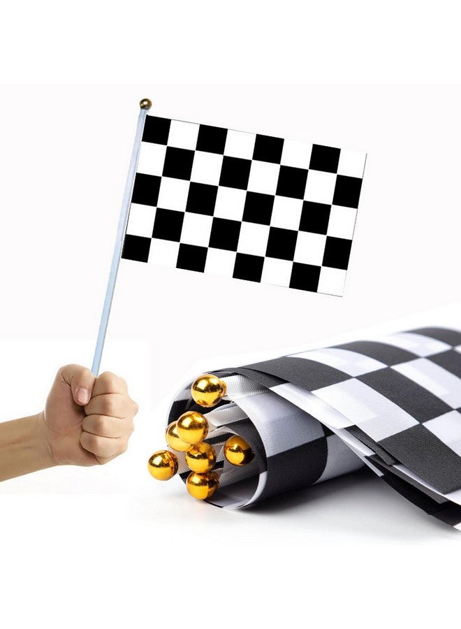 RECER Traffic Cones with Racing Checkered Flags-8 Traffic Cones With Hole on Top, 16 Checkered Flags, Race Car Birthday Party Supplies, Table Centerpiece Decorations, Kids Gift (18PCS) - Image 4