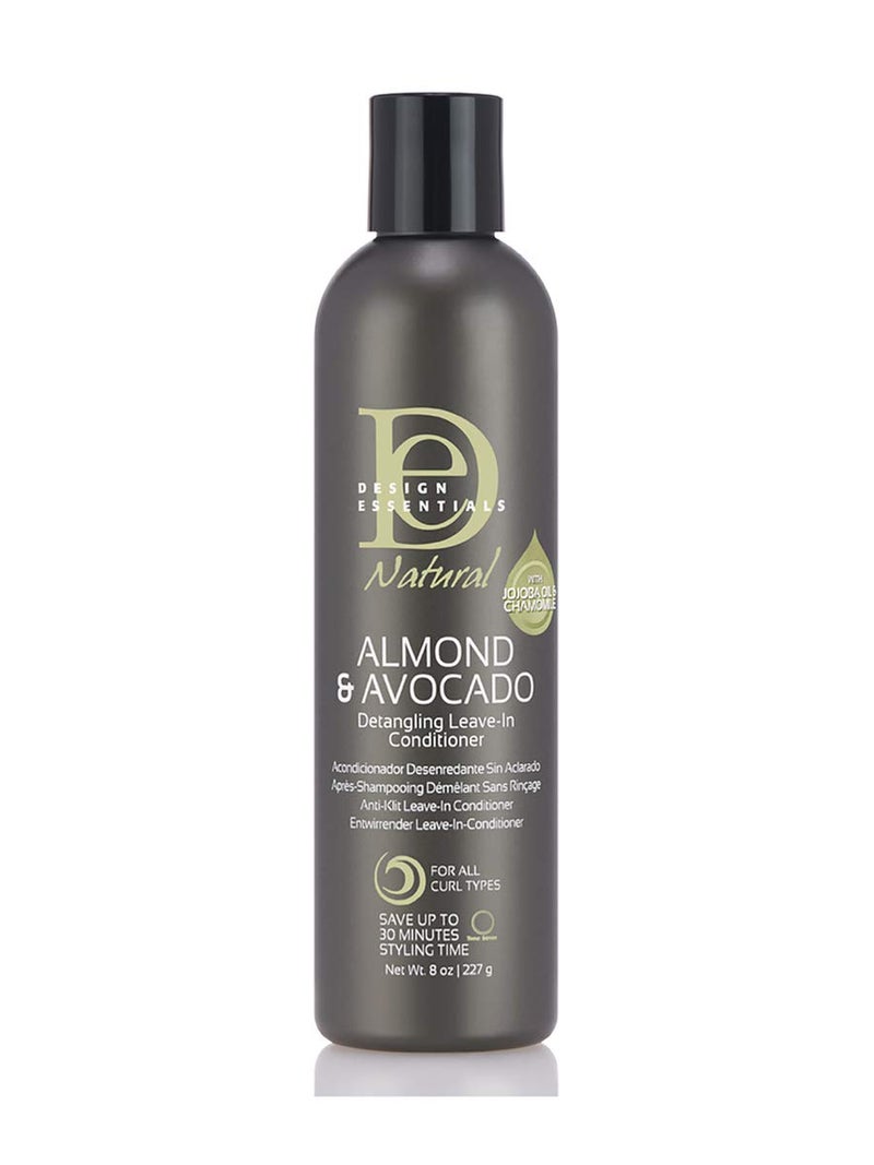 Design Essentials Moisturizing and Detangling Leave In Conditioner Almond and Avocado Collection, 8 Ounces - Image 1