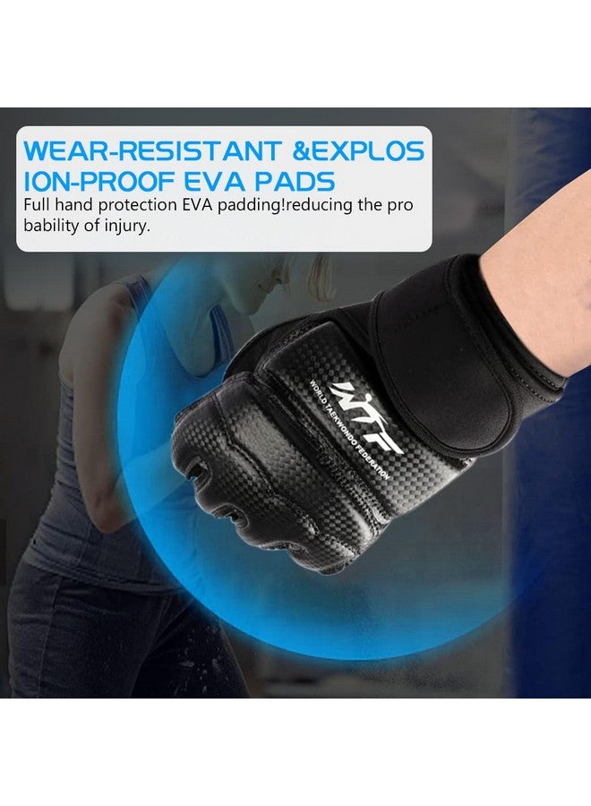 Optifit® Boxing Gloves, Thai Boxing Fingerless Gloves, Training Gloves with Wrist Band Padded Protection & Adjustable Closure, Finger Knuckle Protection, Martial Art Training Gloves Fitness Gloves, M - Image 5