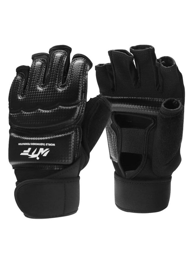 Optifit® Boxing Gloves, Thai Boxing Fingerless Gloves, Training Gloves with Wrist Band Padded Protection & Adjustable Closure, Finger Knuckle Protection, Martial Art Training Gloves Fitness Gloves, M - Image 1